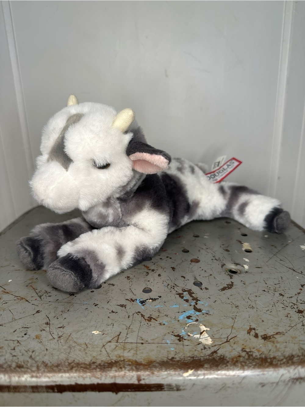 Douglas Gisele Goat Plush Gray & White Stuffed Animal